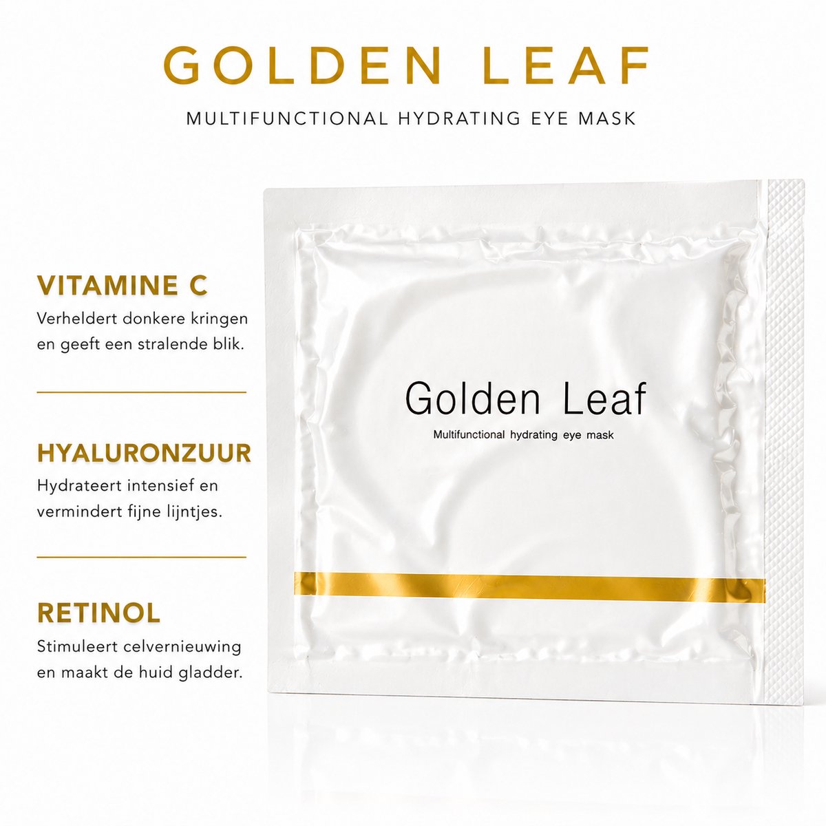 Golden Leaf Eye Patches productafbeelding