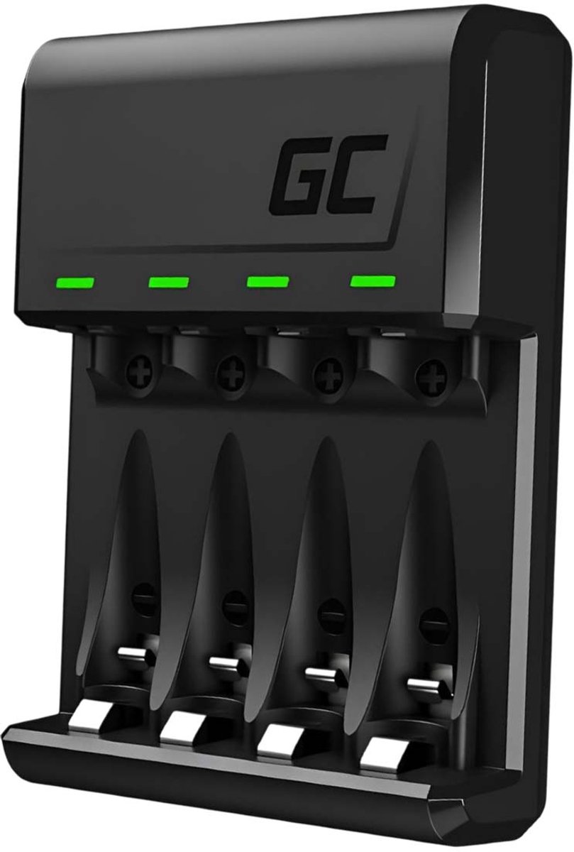 GREEN CELL GC VitalCharger Ni-MH AA en AAA Batterij oplader met Micro USB en USB-C poort