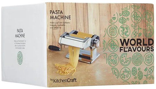 KitchenCraft World of Flavours Pastamachine - Roestvrij Staal Zilverkleurig van KitchenCraft — afbeelding 3