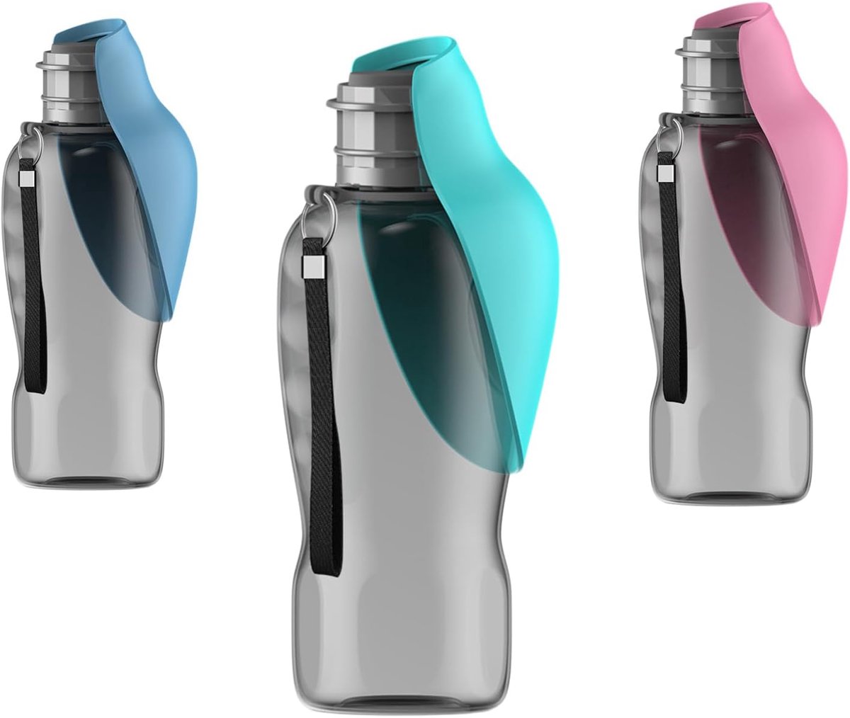 JeiibrZui Hond Drinkfles Onderweg - 800ml - 2-in-1 Opvouwbaar Met Kom - Lekdicht En Bpa Vrij - Ideaal Voor Wandelen Reizen Auto