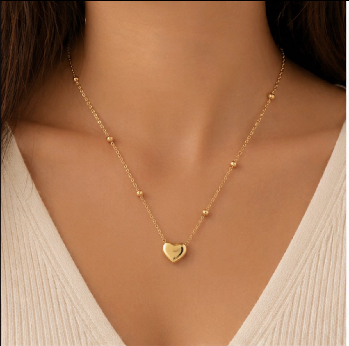 ketting - Verguld - Goudkleurig - Stijlvolle ketting - Roestvrijstalen -Vintage hanger ketting - vrouwen - cadeau