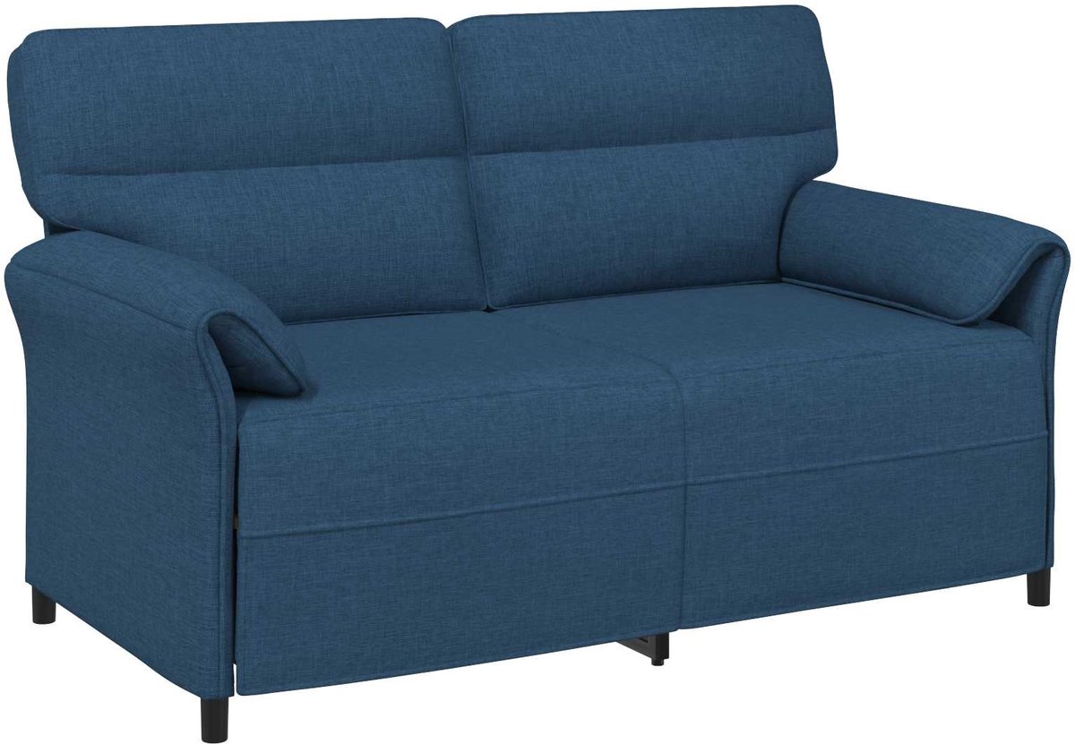 vidaXL - Bank - 100% - polyester - metalen - frame - MDF, - Multiplex