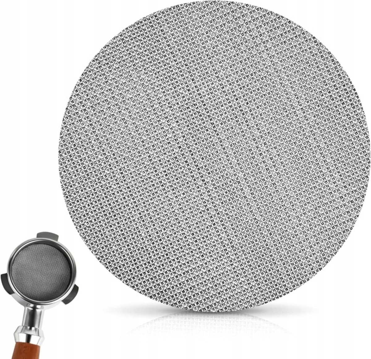 Driedelige espressofilterset, 51 mm diameter, 1,7 mm dik.