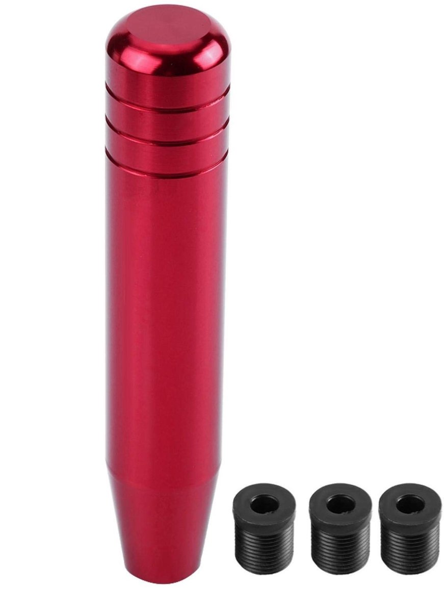 Shopcentral - Versnellingspook - Aluminium Schakelknop - Luxe en Sportief - Rood - Auto Accessoire - Geschikt voor Handgeschakelde Voertuigen