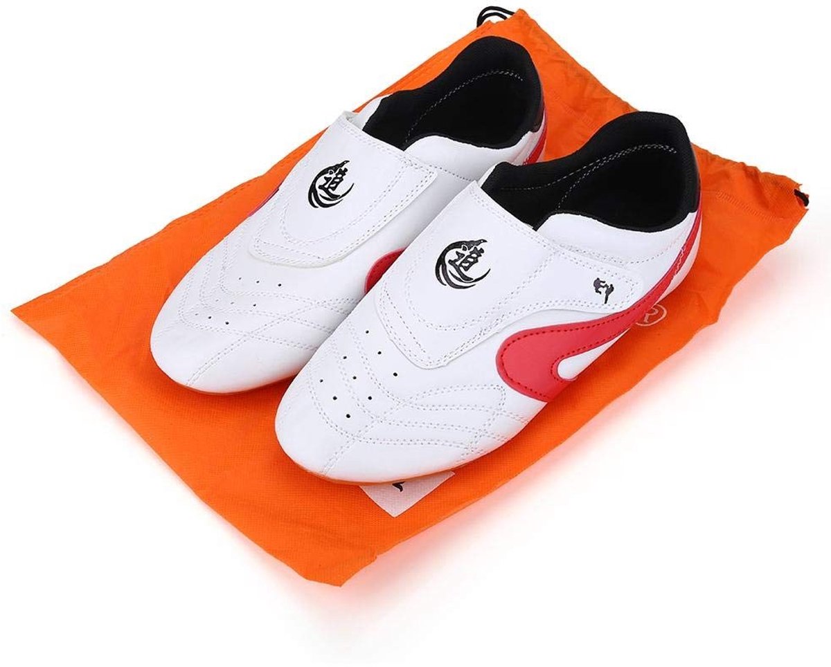 Shopcentral - Taekwondo schoenen - Lichtgewicht en duurzaam - Rood - Kung Fu en Tai Chi - Ideaal voor kinderen en volwassenen - Comfortabele pasvorm