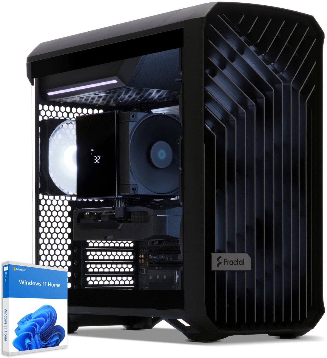 Sedatech Pro Gaming PC Compact ATX • AMD Ryzen 5 7600X3D 6x 4.1GHz • Geforce RTX5080 • 32Gb DDR5 • 2Tb SSD M.2 • WiFi • Bluetooth, USB C 4.0 • Windows 11 • Desktop computer