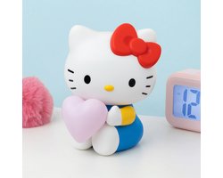 Hello Kitty 3D‑Vormige Lamp met Hart – Officieel Gelicentieerde Sanrio Personage‑lamp, Voor Nachttafel of Plankdecoratie, Werkt op Batterijen – Paladone