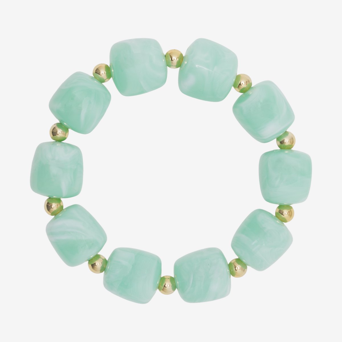 Essenza Large Beads Bracelet Light Green