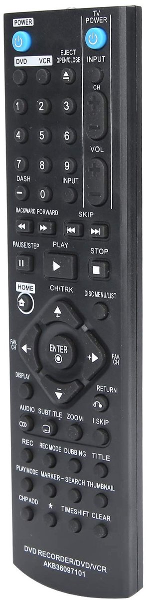 Allecto - Afstandsbediening - Vervangingsoptie - Handzaam formaat - Dvd-controller - Ideale keuze voor uw Dvd-videorecorder
