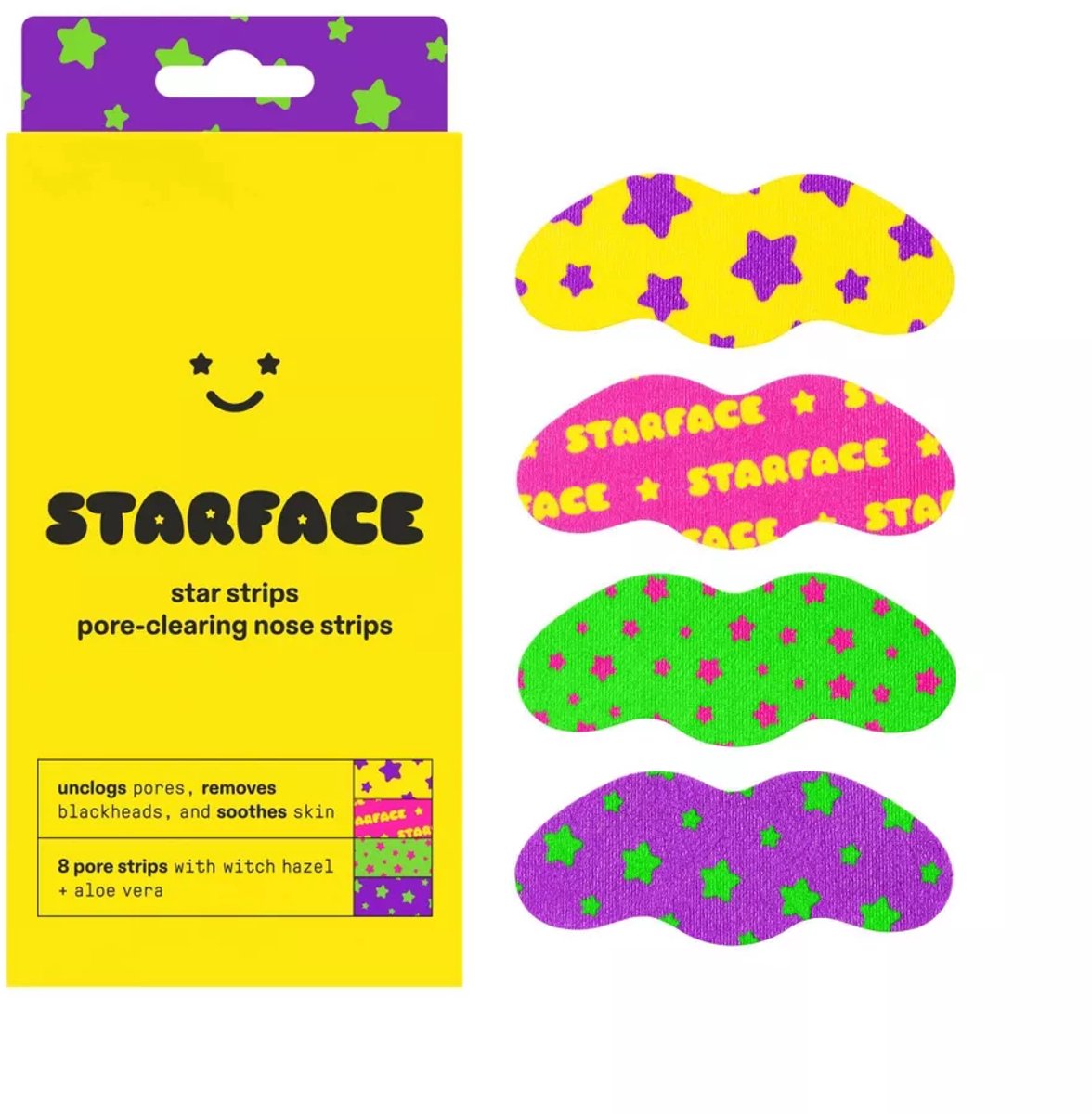 Starface Star Strips Neusstrips voor het reinigen van poriën - 8 stuks