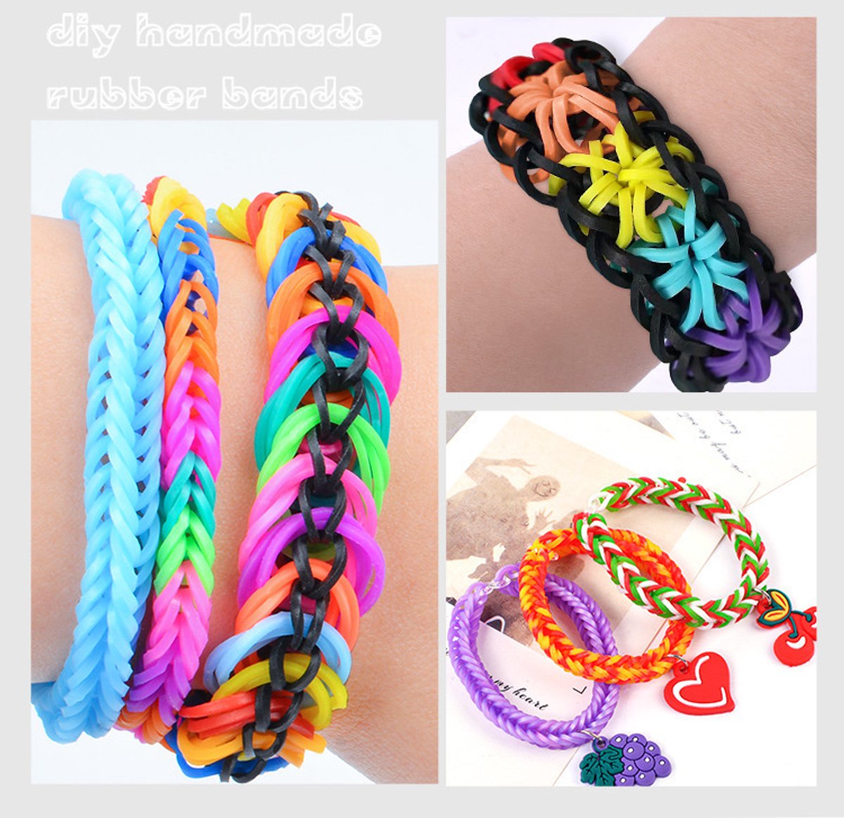 Joyage Armbandjes maken meisjes – 8000 stuks Loombandjes set - Armbandjes maken kind knutselpakket meisjes speelgoed meisje 6 jaar 7 jaar 8 jaar 9 jaar Knutselen bracelet making kit Sieraden maken meisjes - Armbanden maken kinderen knutselen meisjes — afbeelding 4