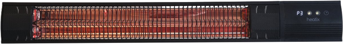 Heatix Carbon Rose Gold – Terrasverwarmer – 2000W Infrarood Wandheater – Low Glare (Weinig Licht) – IP55 Waterdicht