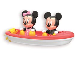 Clementoni Disney Badspeelgoed Mickey Mouse en Minnie Bootje - Drijvend Waterspeelgoed voor Baby - Badspeeltjes en Speelgoed voor in Bad met Propeller