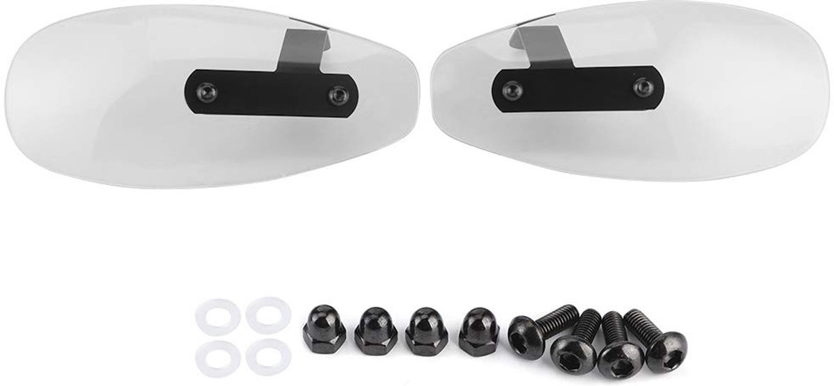 Allecto - Stuur Winddeflector - Handbescherming - Voor motor - Transparant - Universeel - Bescherming voor uw handen - Geschikt voor alle motoren
