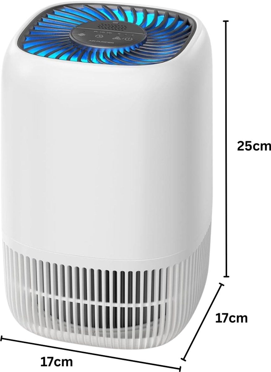 FlexVer® Luchtreiniger Met Hepa Filter - Air Purifier - Lucht Reiniger - Wit – foto 3