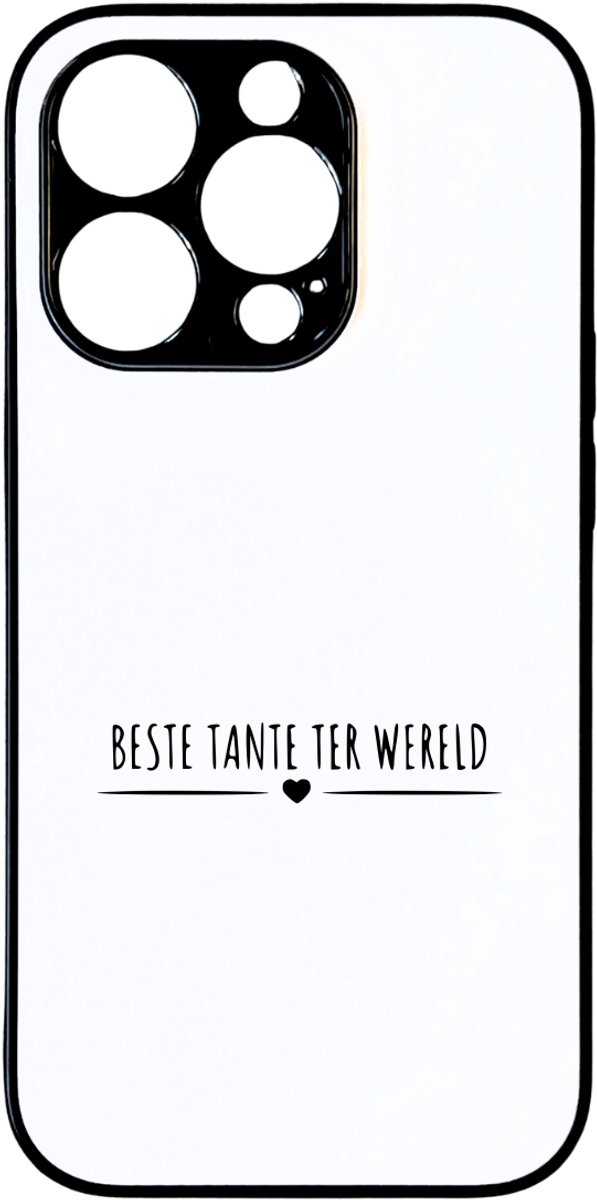 Hacebo® - beste tante ter wereld telefoonhoesje - Tante - cadeau tante - telefoonhoesjes - Leuk cadeau voor je tante om te geven - verjaardag tante - hoesje geschikt voor iPhone 14 Pro