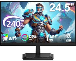 RUX® Gaming Monitor 240hz - Gaming Monitor -Zwart - ‎‎19cm x 55cm x 42 cm