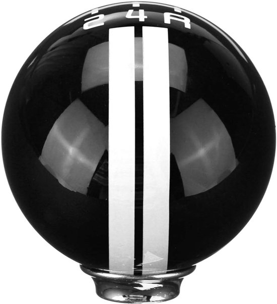 Schakelknop 5 versnellingen - Pookknop Handgeschakeld - Auto Interieur Upgraden - Hars Materiaal - 5.7 cm diameter - Zwart-wit — afbeelding 4