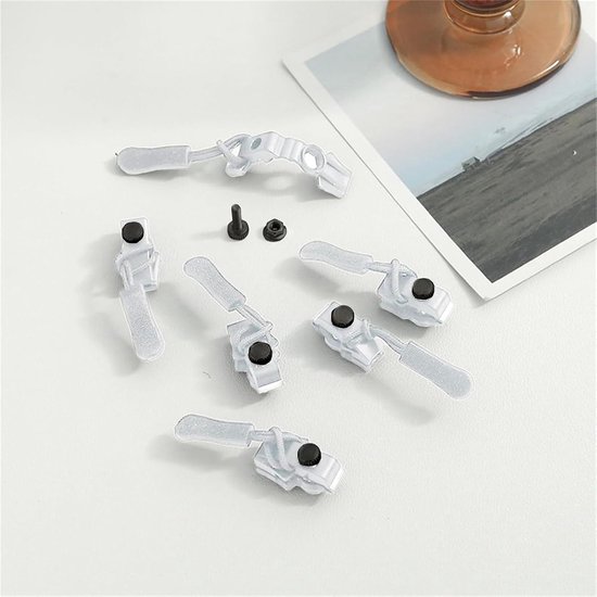 Ritssluiting reparatieset - Rits vervanger fixkit - Kleding repareren - Onzichtbaar ontwerp - 3 maten - Wit — afbeelding 4
