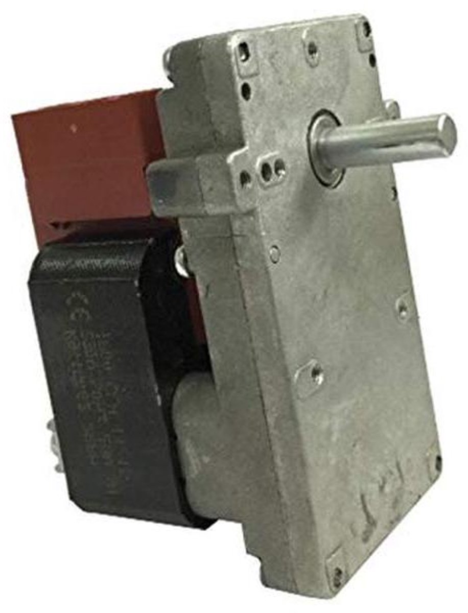 Transmissiemotor Pelletkachel - Motor Pelletbelasting - Pellets Laden - 15 RPM Snelheid - 85 mm As - Roestvrij staal