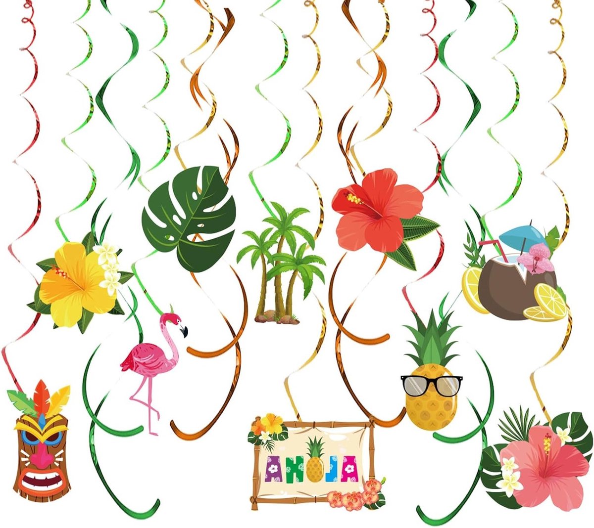 Decoratieve spiralen voor een tropische sfeer - Hawaii geïnspireerde wanddecoratie en accessoires