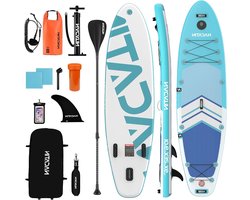 NACATIN Opblaasbare Stand Up Paddle Board SUP (blauw)