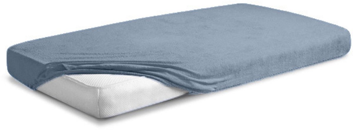 Matex - Frotte Premium Laken - 90x200 cm - Antraciet - Gemaakt van Katoen en Polyester