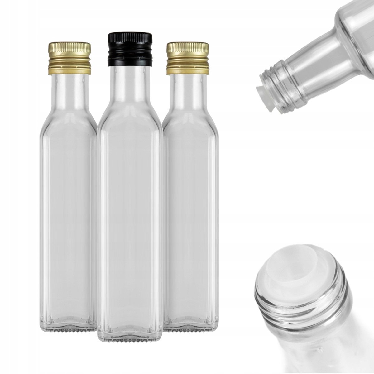 Bimberek Marasca - Glazen Fles - 250ml - Doseringsdop - Voor Olie en Alcohol