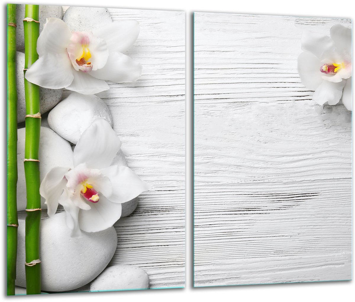 TMK ArtDeko Serie - Glas Snijplank - 2x 30x52 cm - Kleurrijk - Hittebestendig - Veilig