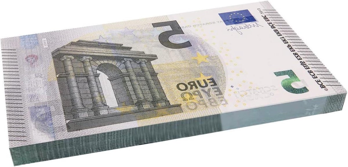 Speelgeld Euro Biljetten - Nep Geld Speel Euro's - Spelletjes met Kinderen - 125% Groter Formaat - 100 Stuks