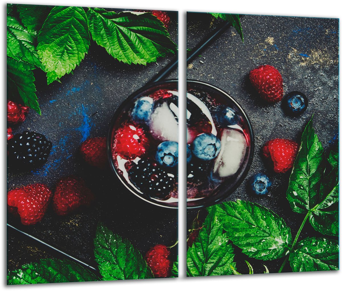 TMK ArtDeko - Snijplank - Glas - 2x 30cm - 52cm