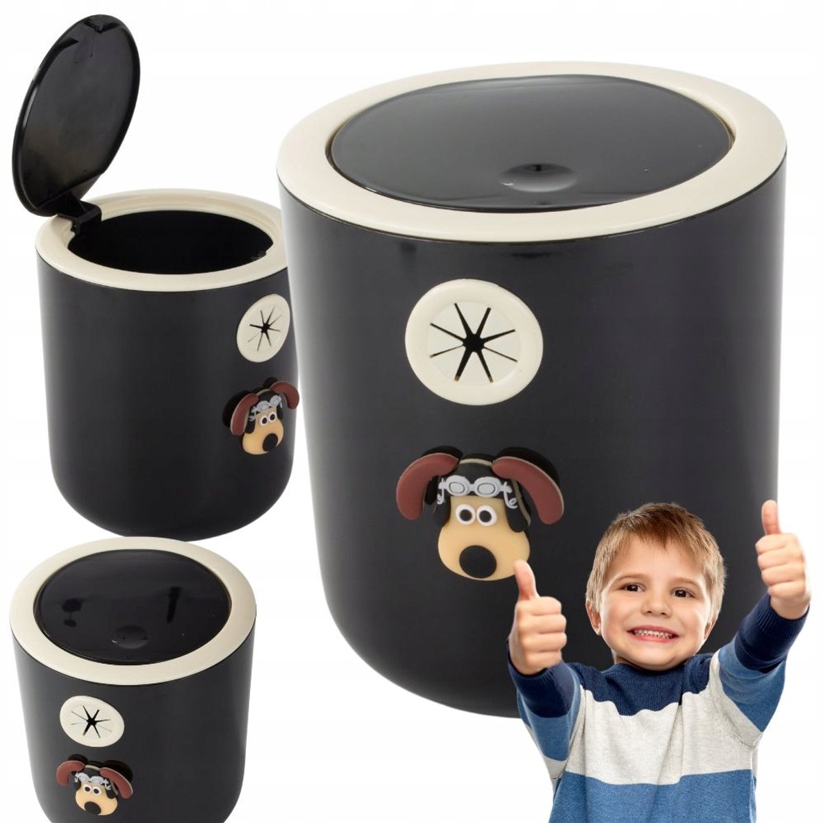 Pingyang Rongrong - Prullenbak - 2L - Hondenmotief - Compact