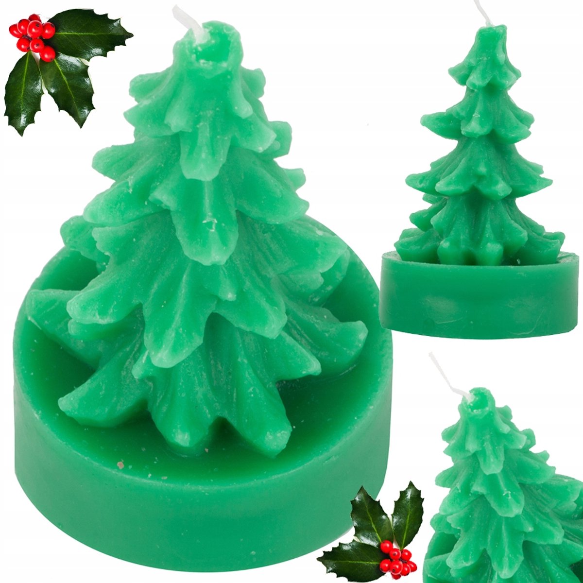 HANGZHOU A LINK STAR TECHNOLOGY CO. LIMITTED - Kerstboom Geurkaars - 7,5 cm - Aroma kerstmis