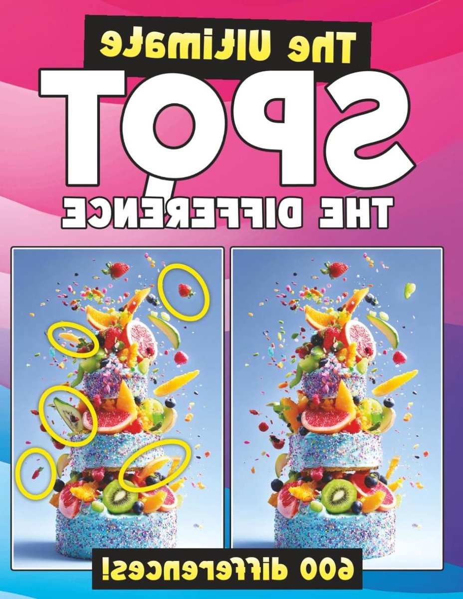 Spot the Difference Boek - Zoek de Verschillen - Hersenen Trainen - 600 Verschillen Te Vinden
