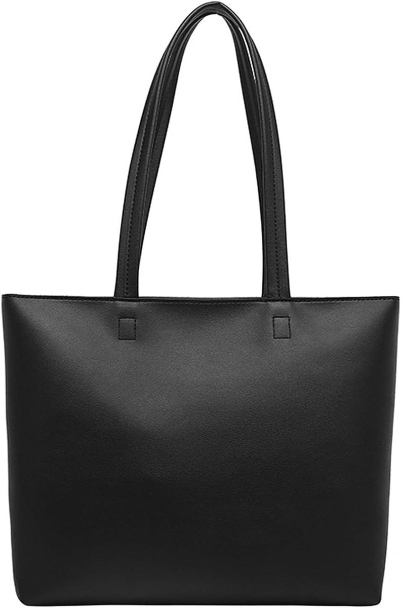 Handtas - Schoudertas Tote - Dagelijks Gebruik - Grote Capaciteit - 32 x 7 x 27 cm - Zwart