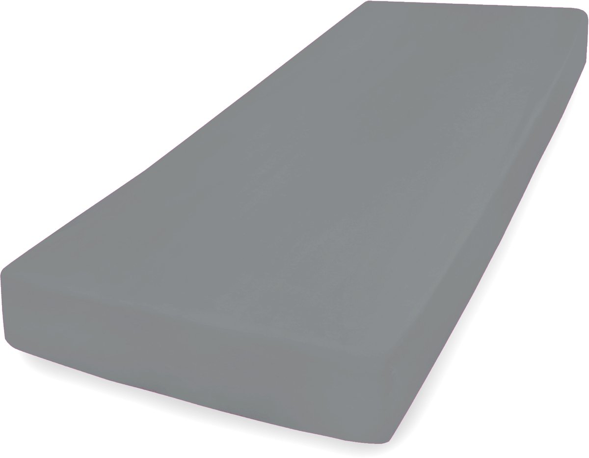 Matex CLASSIC - Jersey Hoeslaken - 190x210 cm - 200x220x20 cm - Grafiet