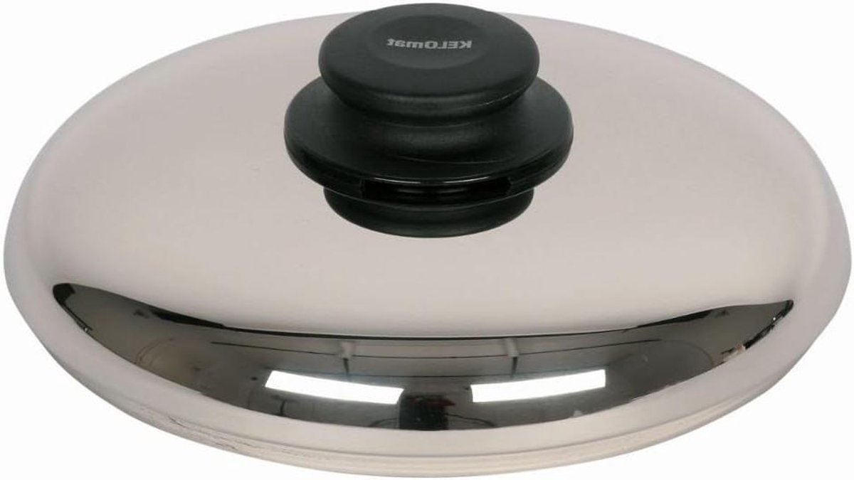 Pan deksel - Grill deksel - Vocht reguleren - Geïntegreerde ventilatie - 24 cm - Zilver