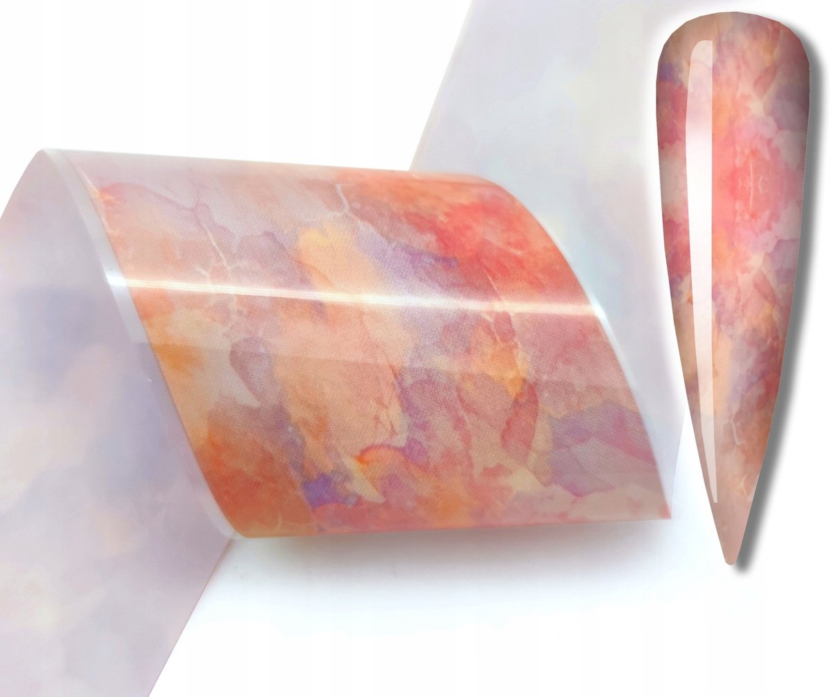 Frezarkowo - Folie Transfer - 100x4cm - Akwarelapatroon - Multikleur