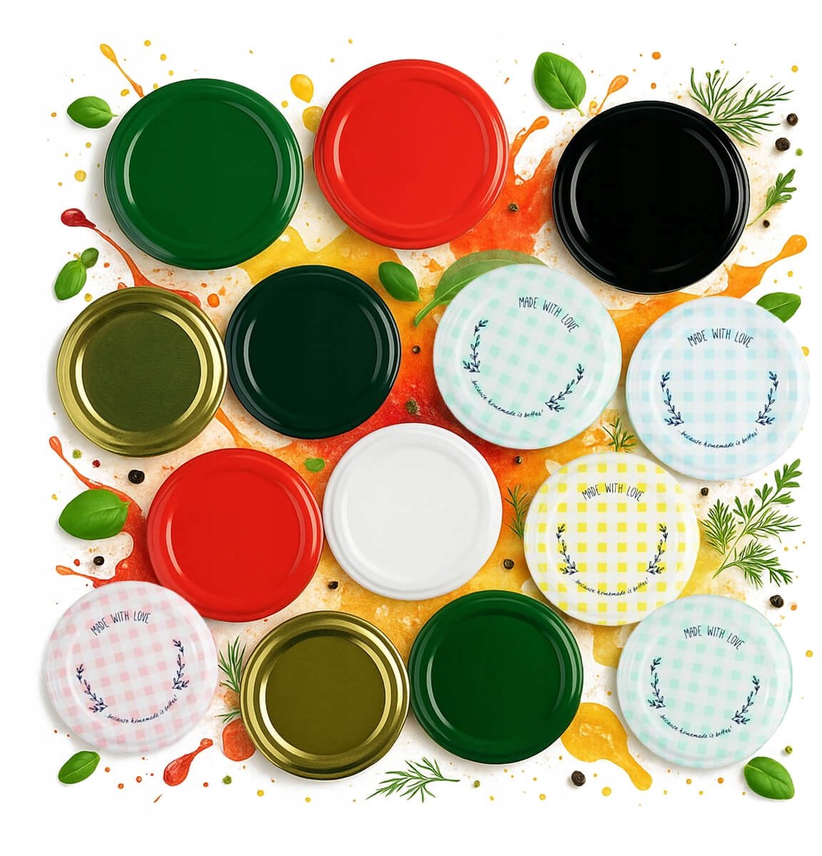 Bimberek - Twist-Off Deksel - 53mm - Voor Inmaakpotjes - 10 Stuks