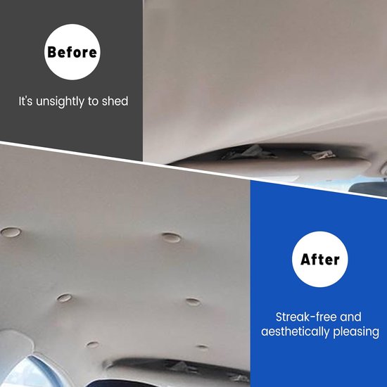 Reparatieset Dakhemel - Auto Hemel - Doorhangende Hemel Herstellen - Inclusief Gereedschap - 202 stuks - Beige — afbeelding 3