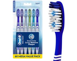 Oral-B tandenborstel Dual Clean, zacht, 6 stuks