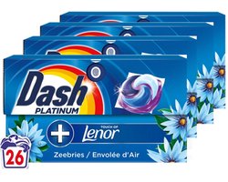 Dash Wasmiddelcapsules 4in1 Pods Zeebries - 4 x 26 stuks - Voordeelverpakking