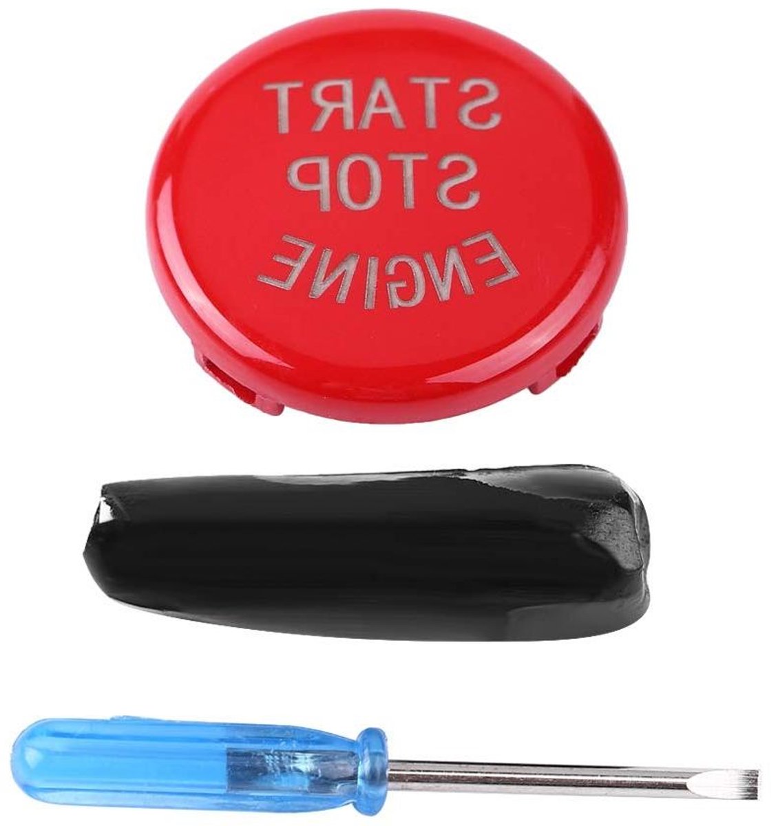 Motor Start Stop Knop - Startknop Cover - Auto Interieur Upgrade - Specifieke Pasvorm - 25 mm - Rood