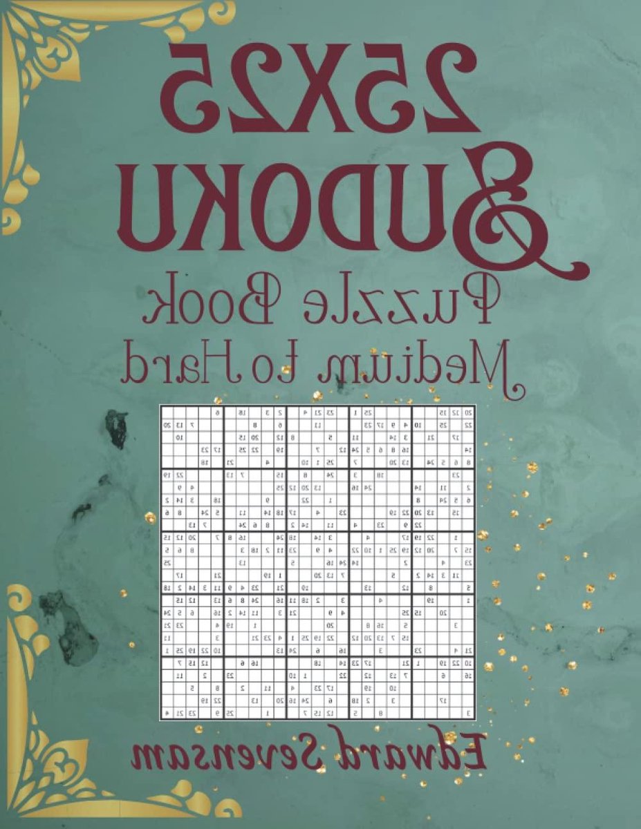 Sudoku Puzzelboek - Hersenkrakers Logica Spel - Mentale Uitdaging - 25x25 Puzzelformaat - 128 Pagina's - Niet gespecificeerd