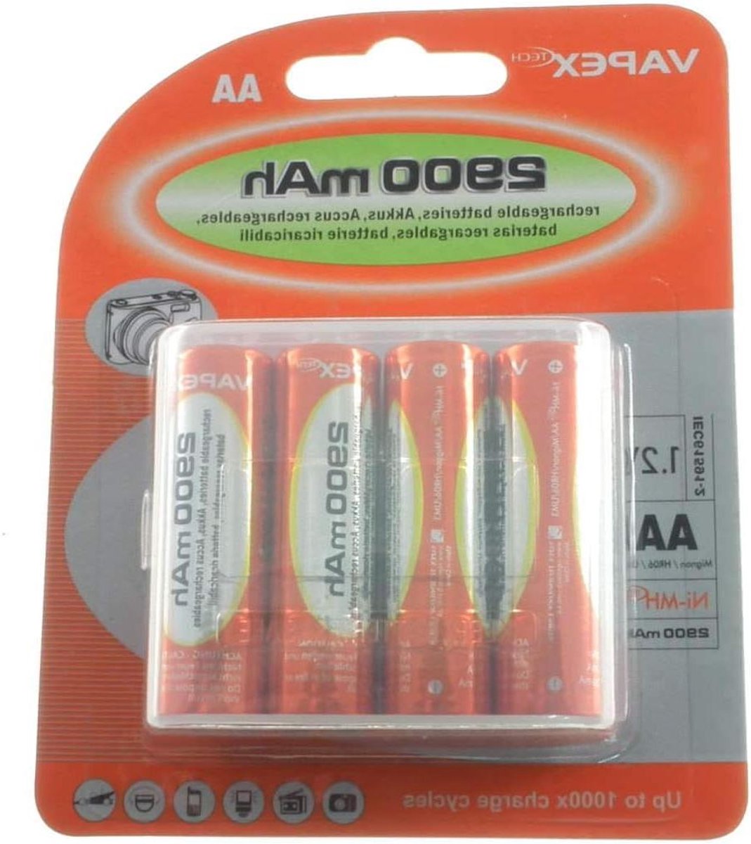 Oplaadbare AA Batterijen - Accu's NiMH - Energievoorziening Apparaten - Standaard Capaciteit - 2900 mAh - Niet gespecificeerd