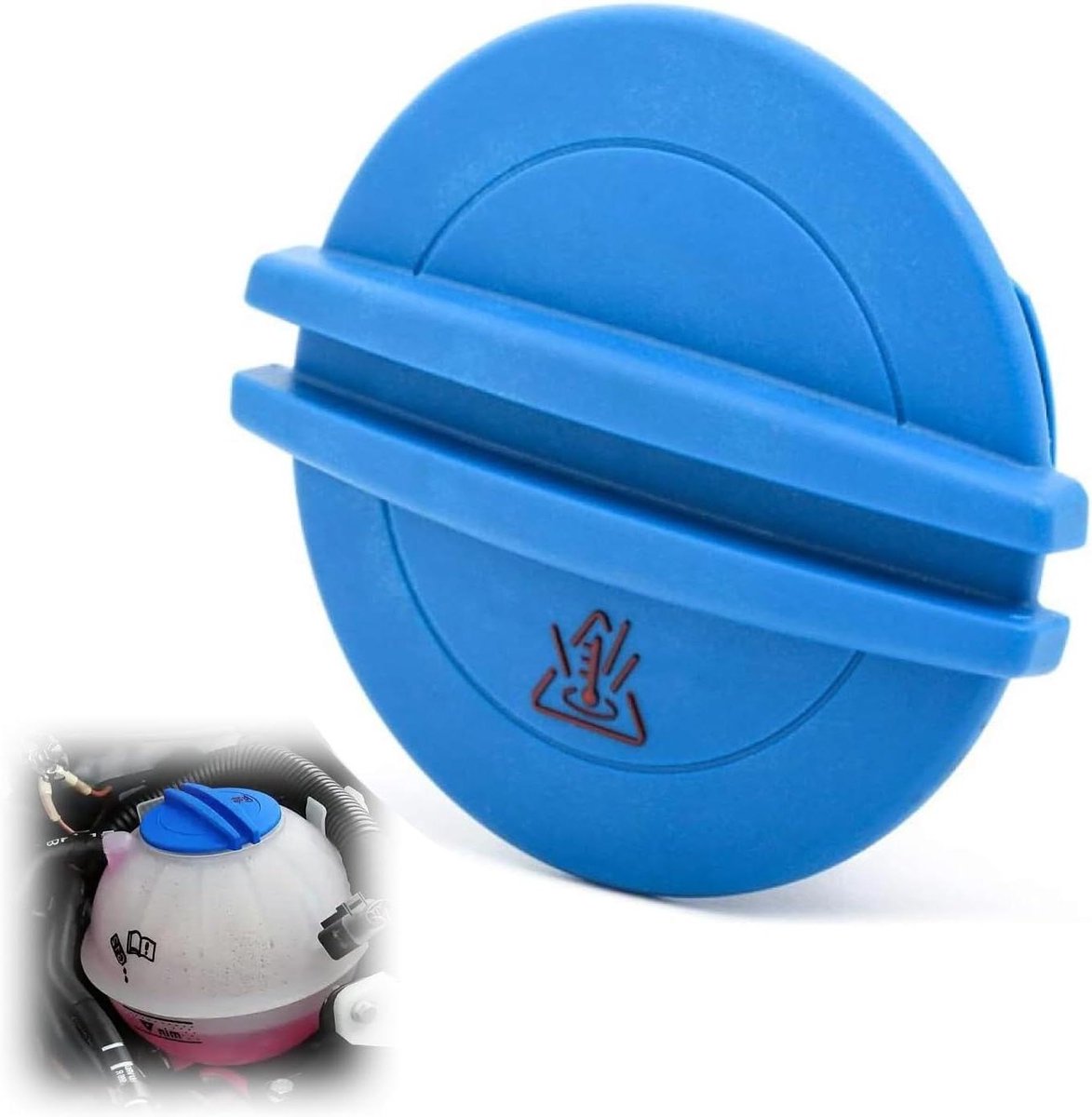 Radiateurdeksel - Koelvloeistofdeksel Reservoir - Motor Koeling - Hoge Druk Weerstand - 10.1 cm - Blauw