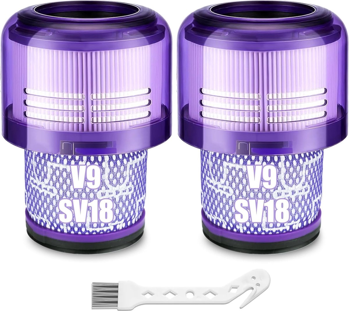 Tweedelige vacuümfiltervervangingsset – compatibel met Dyson V11 Origin, V11 Torque Drive, V11 Animal Complete, V11 Extra, V15 Detect en V15s