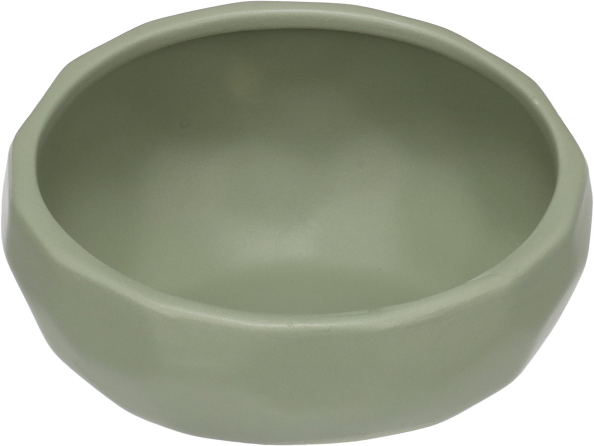 Flamingo - EET- EN DRINKPOT UNIC ROND GROEN 17x15x9CM 550ML