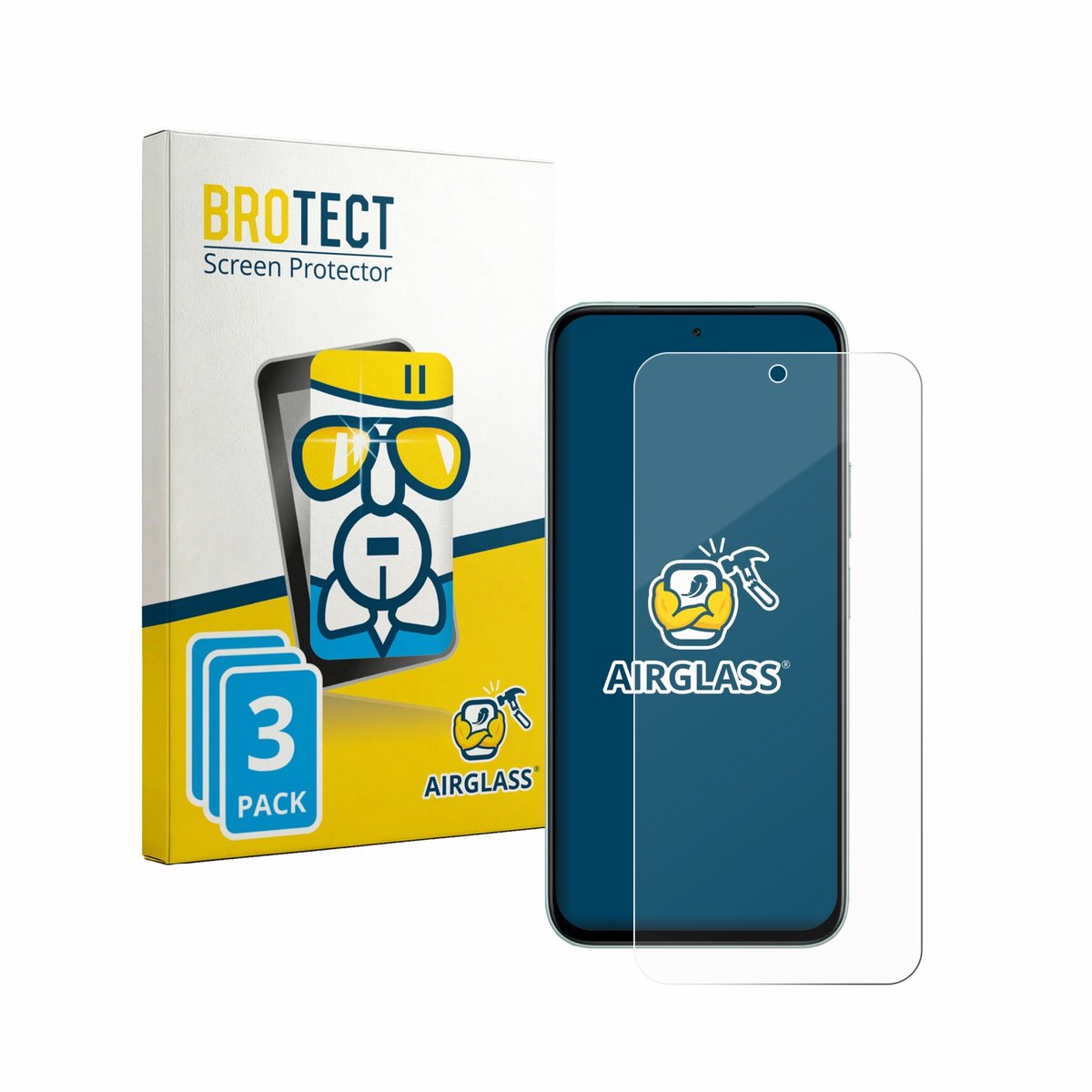 Screenprotector 3 Stuks voor Vivo iQOO Z11x Beschermglas transparant