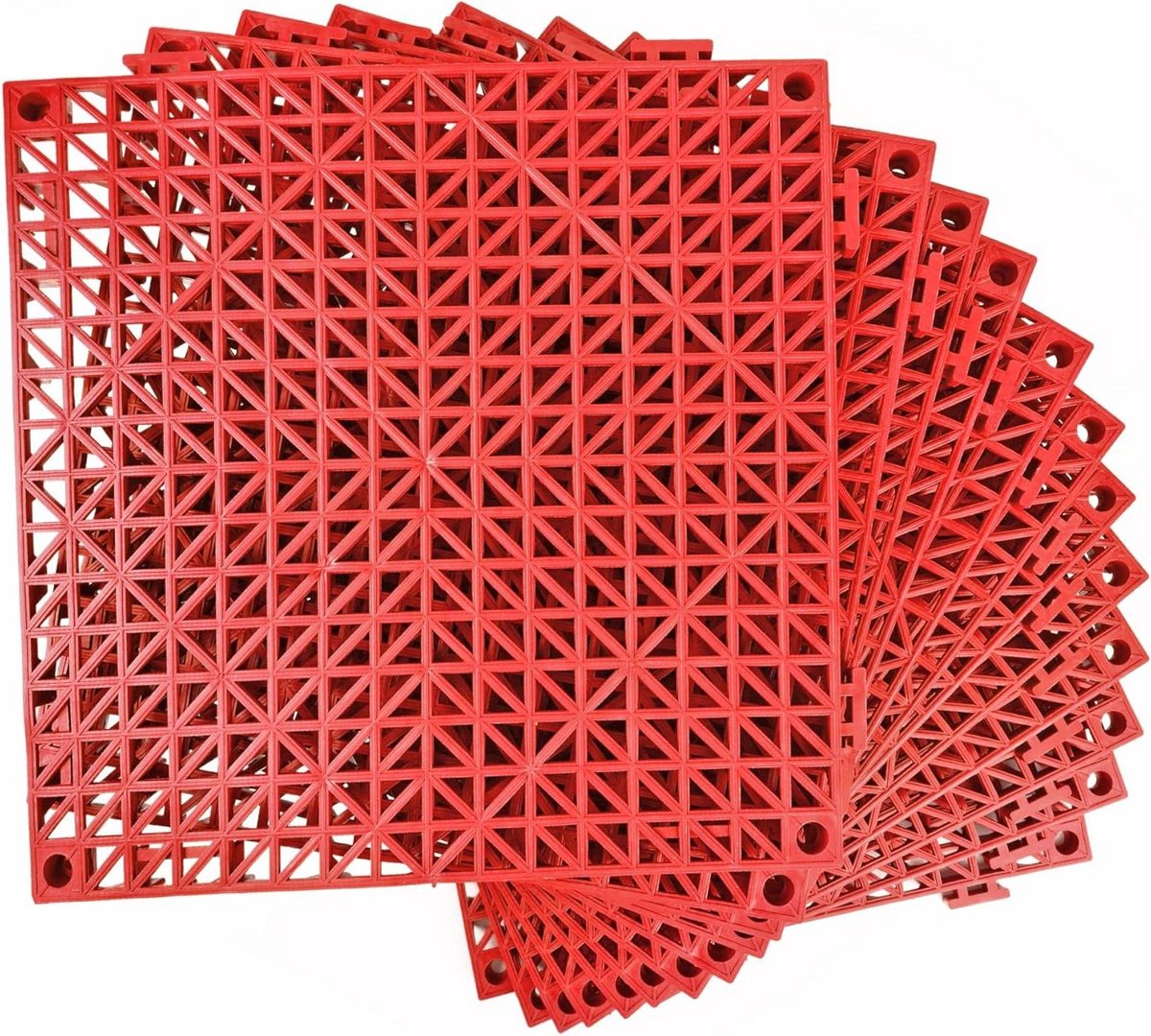 MYFAMIREA Modulair in elkaar grijpend kussen, 12 stuks, rubberen vloertegels, antislip spl